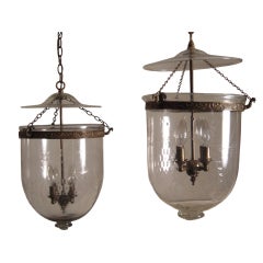 Vintage Two Bell Lanterns of Different Sizes