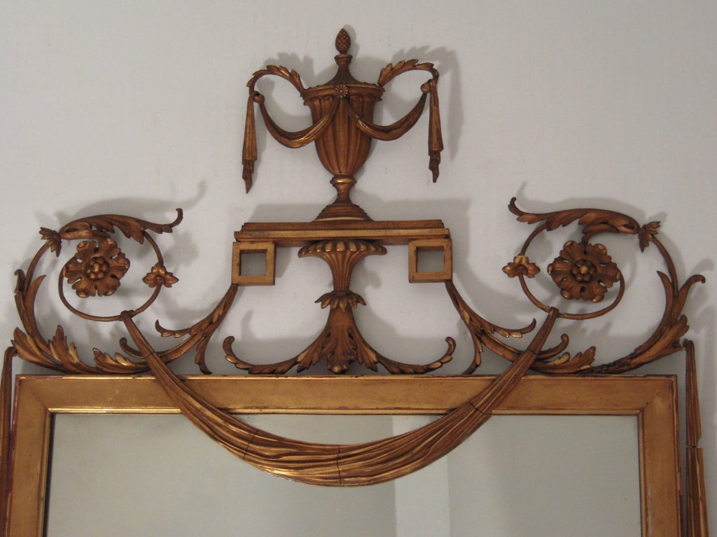 Neoclassical Gilt Wood Mirror, c. 1920s-30s