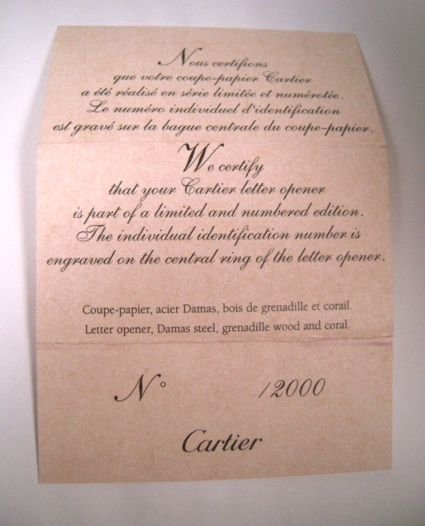Cartier Letter Opener 3