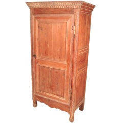 Antique Neoclassical Style French Pine Armoire, circa 1810-20