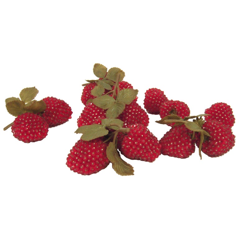Collection of Vintage Beaded Strawberries