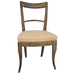 Italian Neoclassical Painted Chair