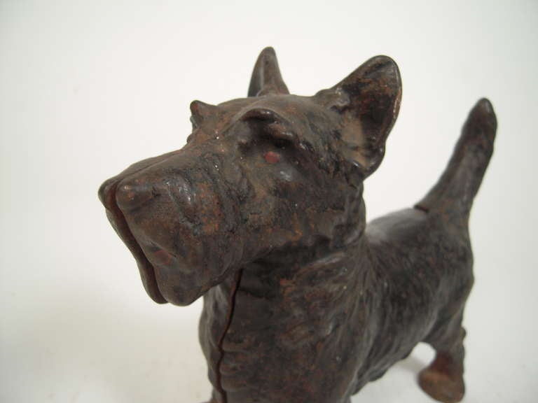 Cast Iron Scottie Doorstop In Good Condition In Essex, MA