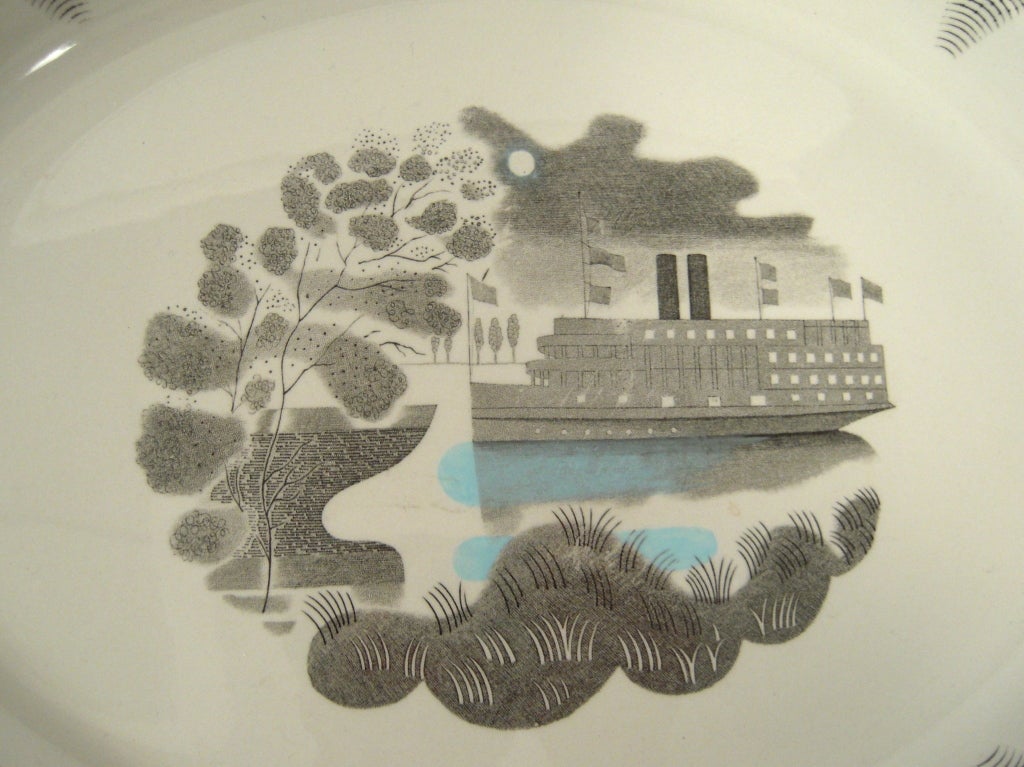 Eric Ravilious Designed Steamship Travel Series Platter