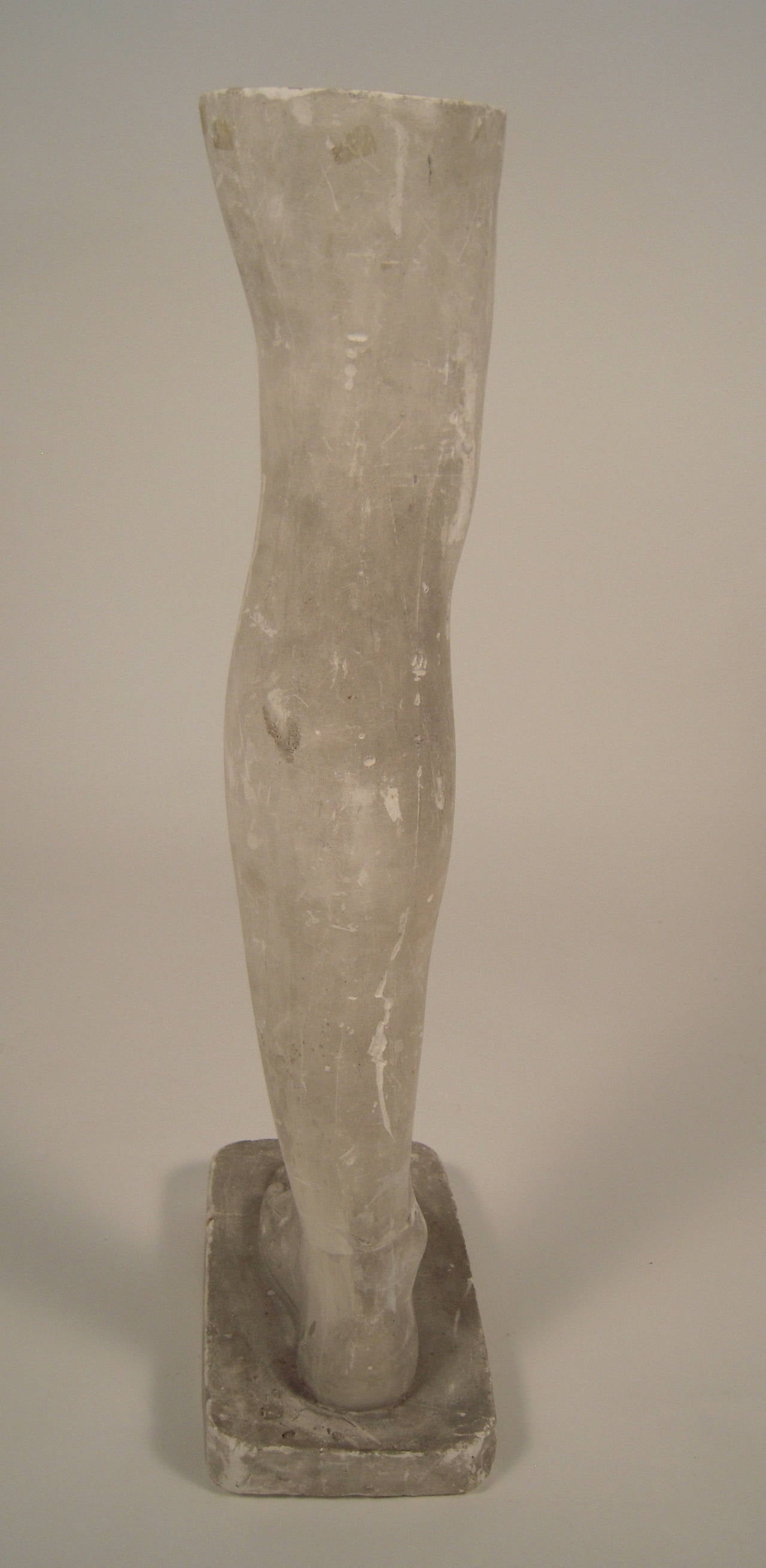 20th Century Neoclassical Style Grand Tour Plaster Leg and Foot Sculpture