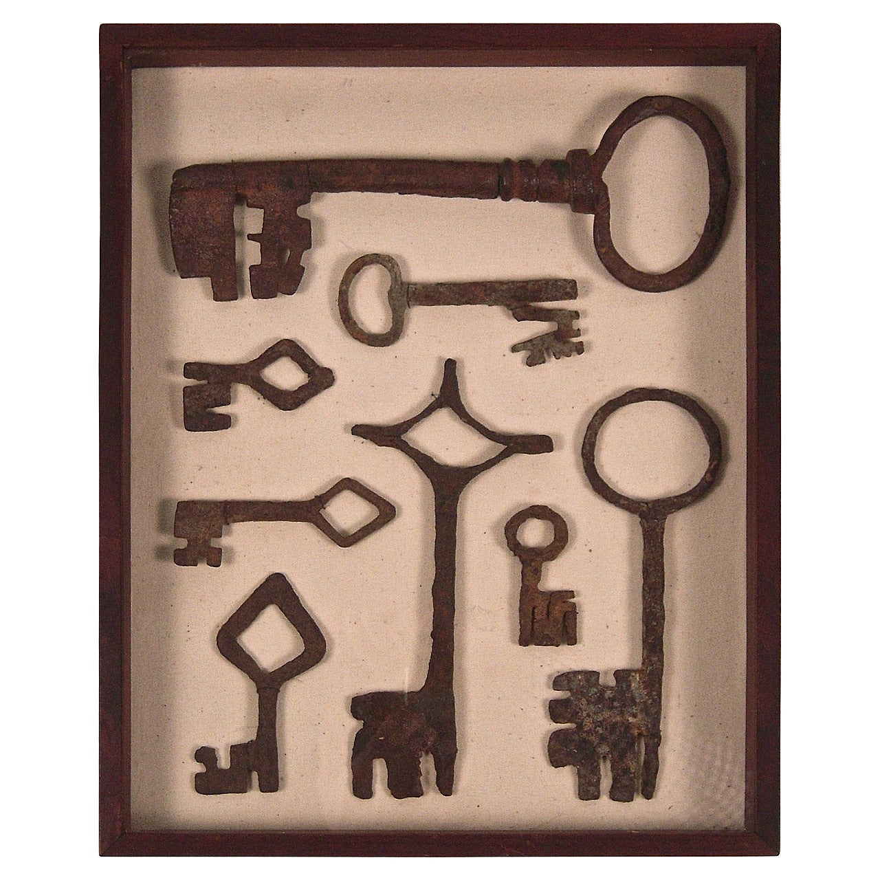 Collection of Early Wrought Iron Keys