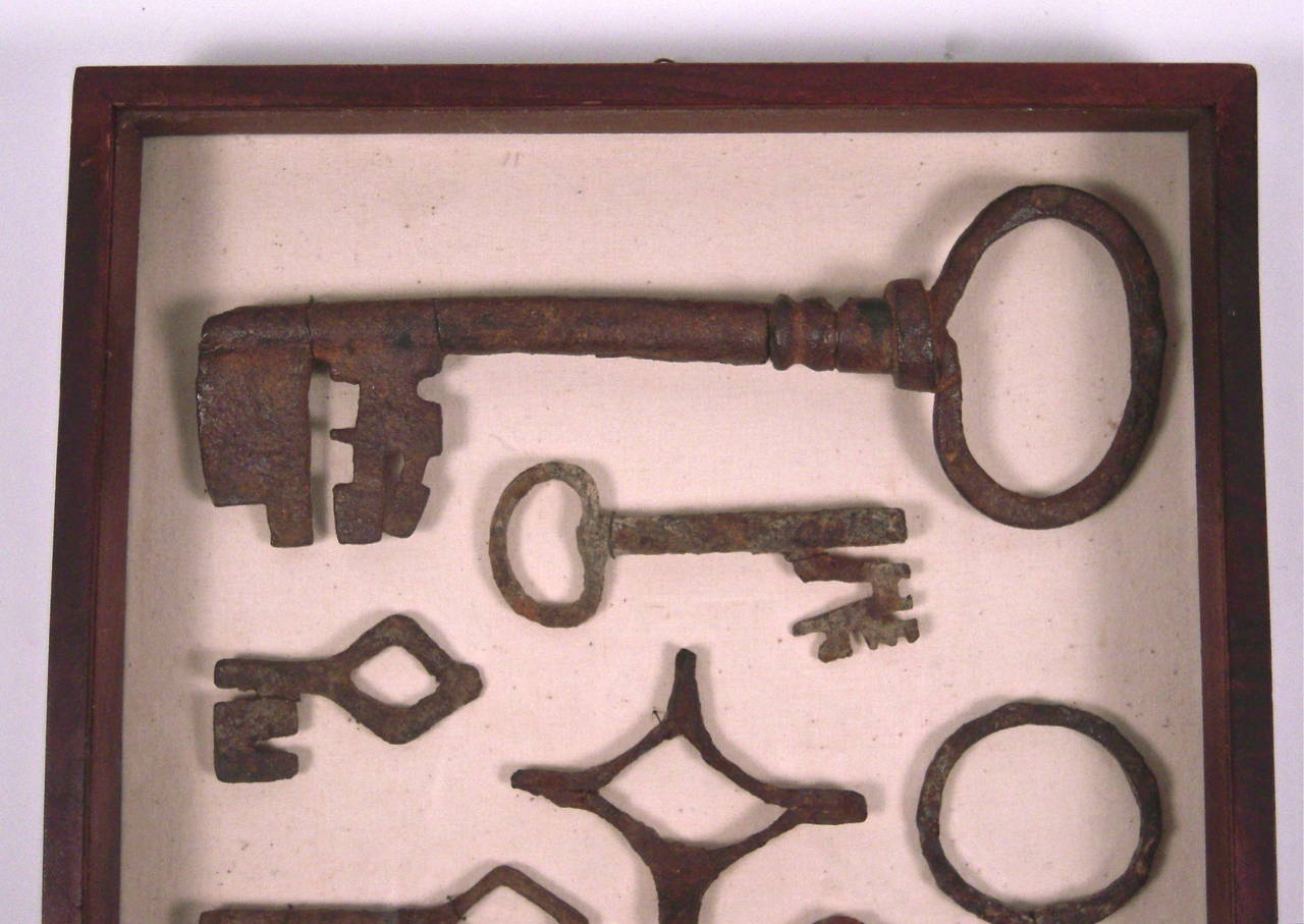Collection of Early Wrought Iron Keys 1