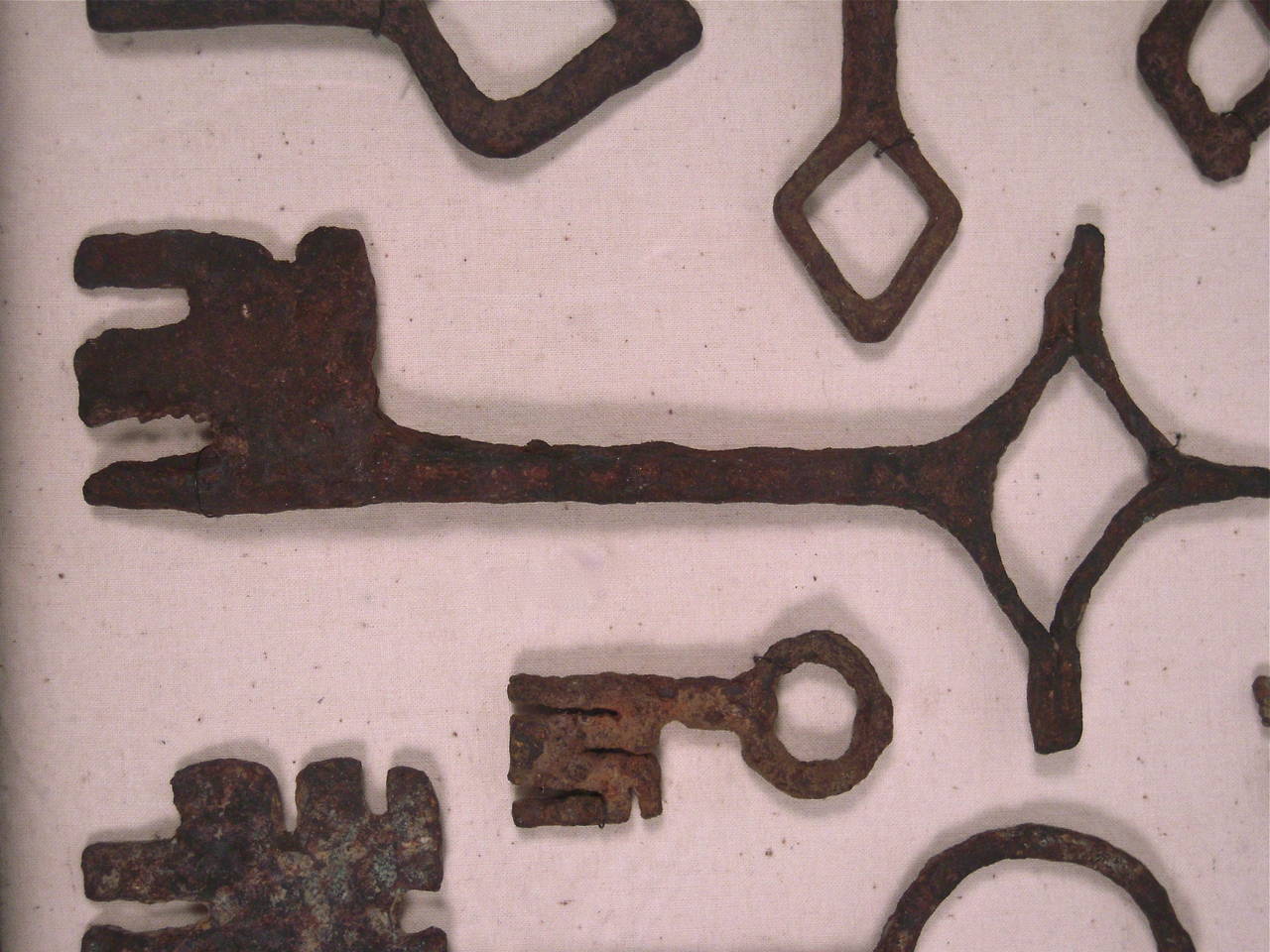 Collection of Early Wrought Iron Keys In Excellent Condition In Essex, MA