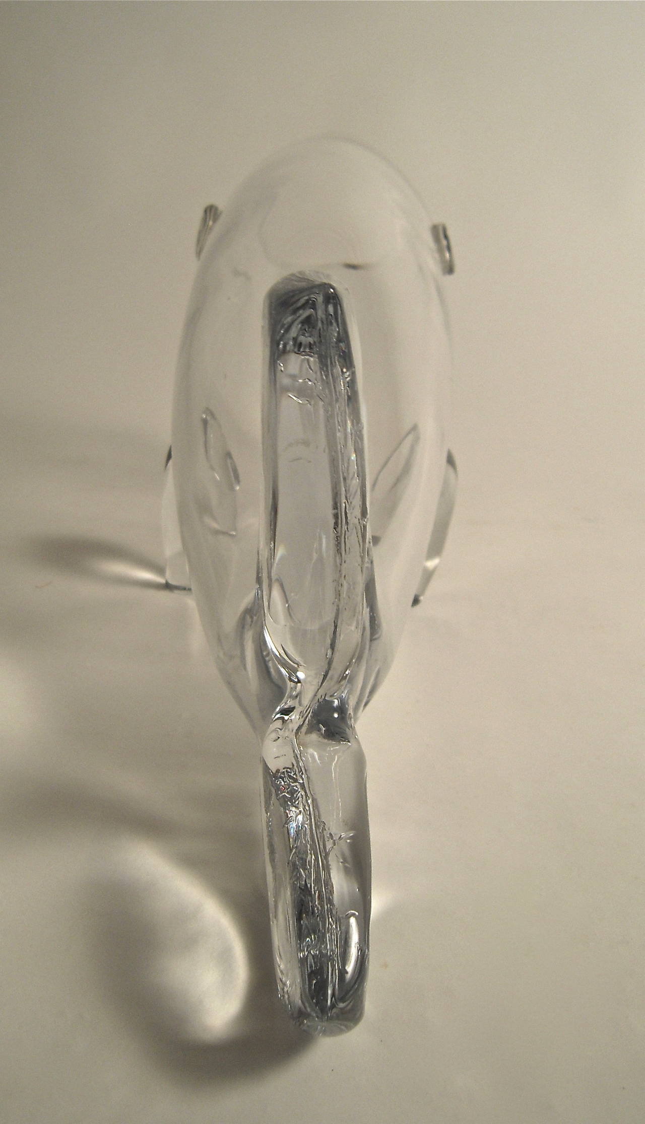 American Blenko Blown Glass Whale Sculpture