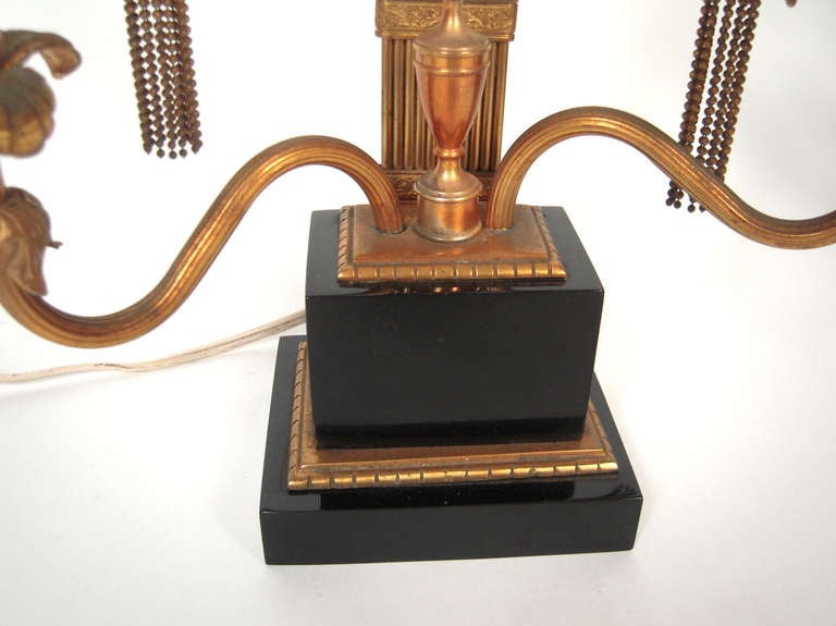 American Pair of Hollywood Regency Art Deco Period Candelabra Lamps