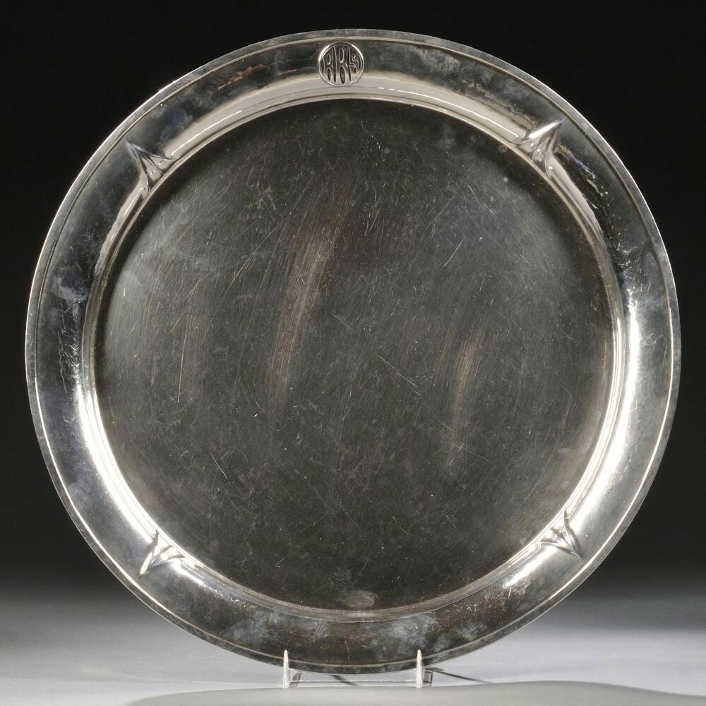 Arts and Crafts Period Silver Tray