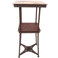 Copper Plant Stand or Occasional Table