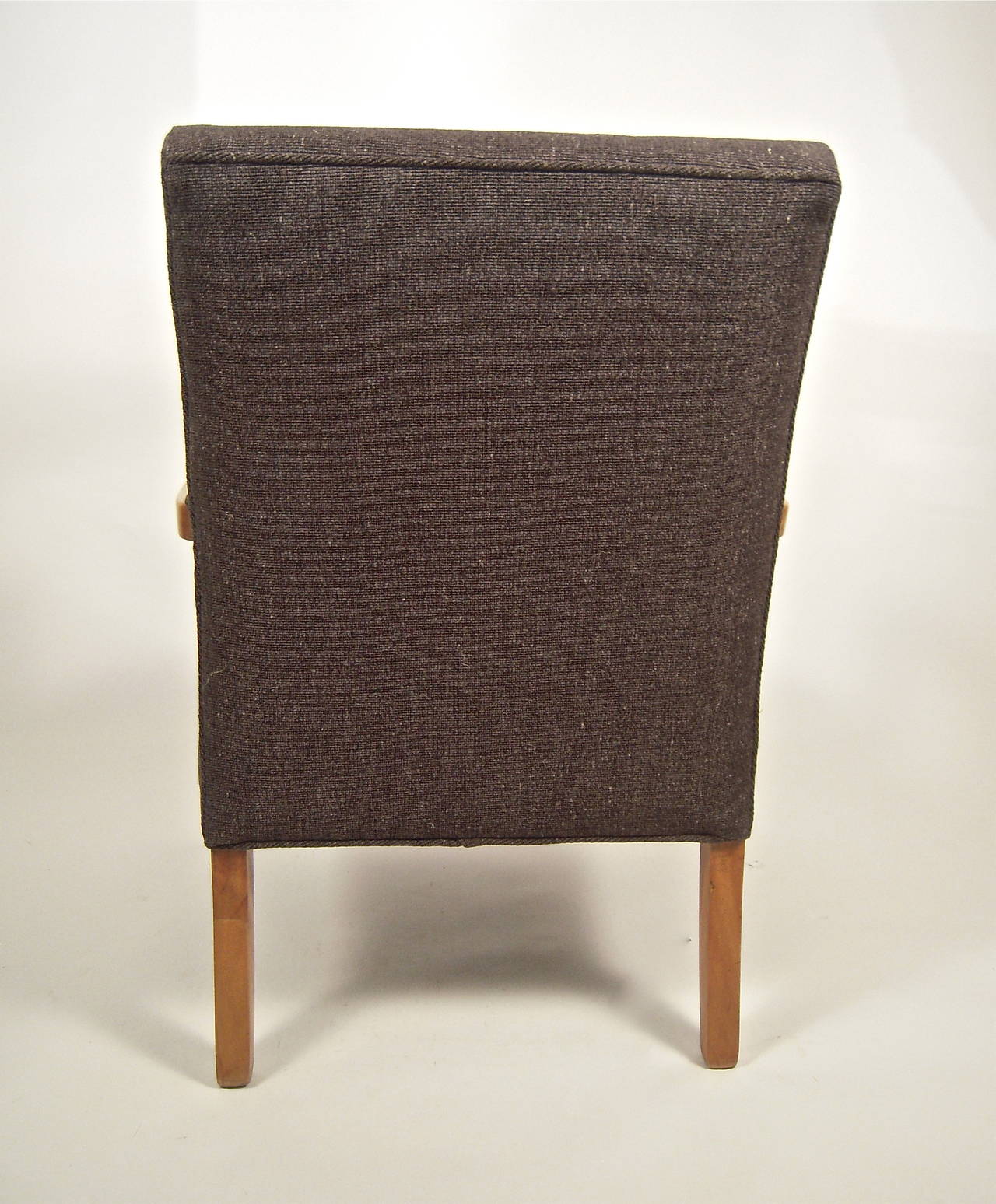 Mid-Century Modern Bentwood Upholstered Armchair 1