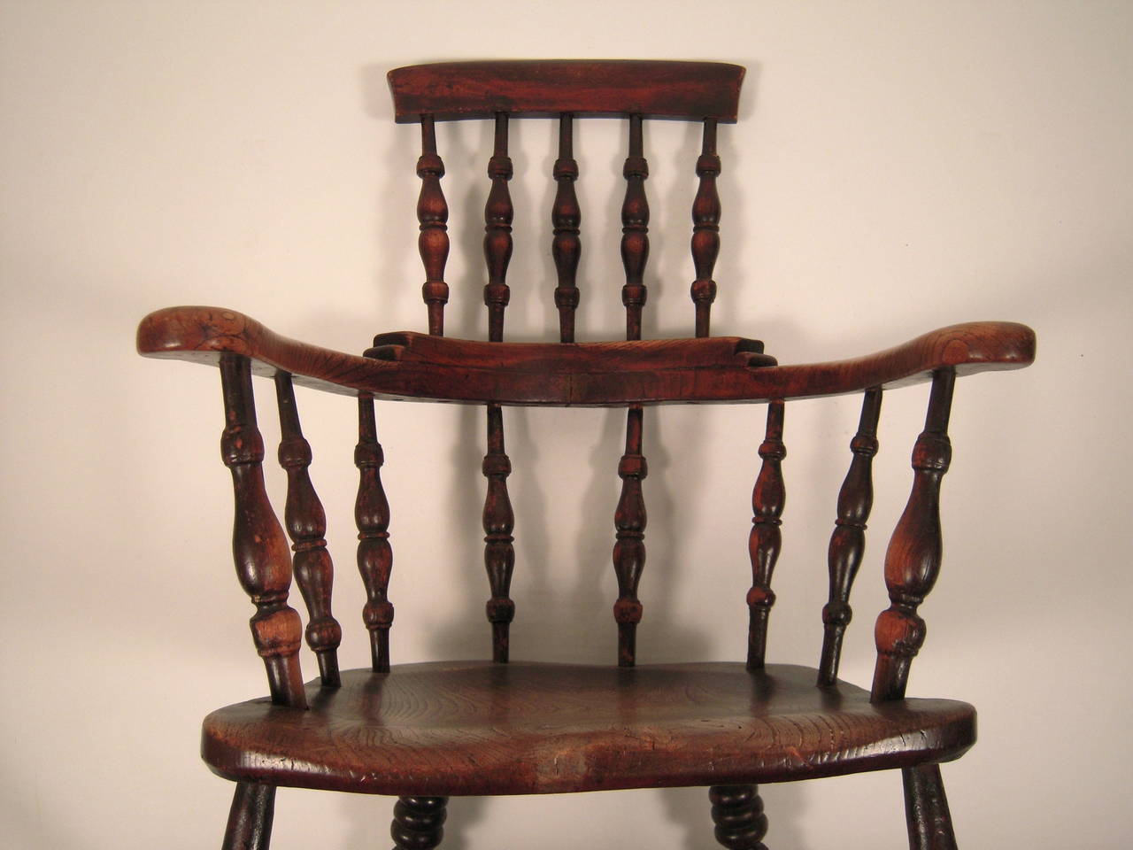 Mid-19th Century English Elm Tavern Chair