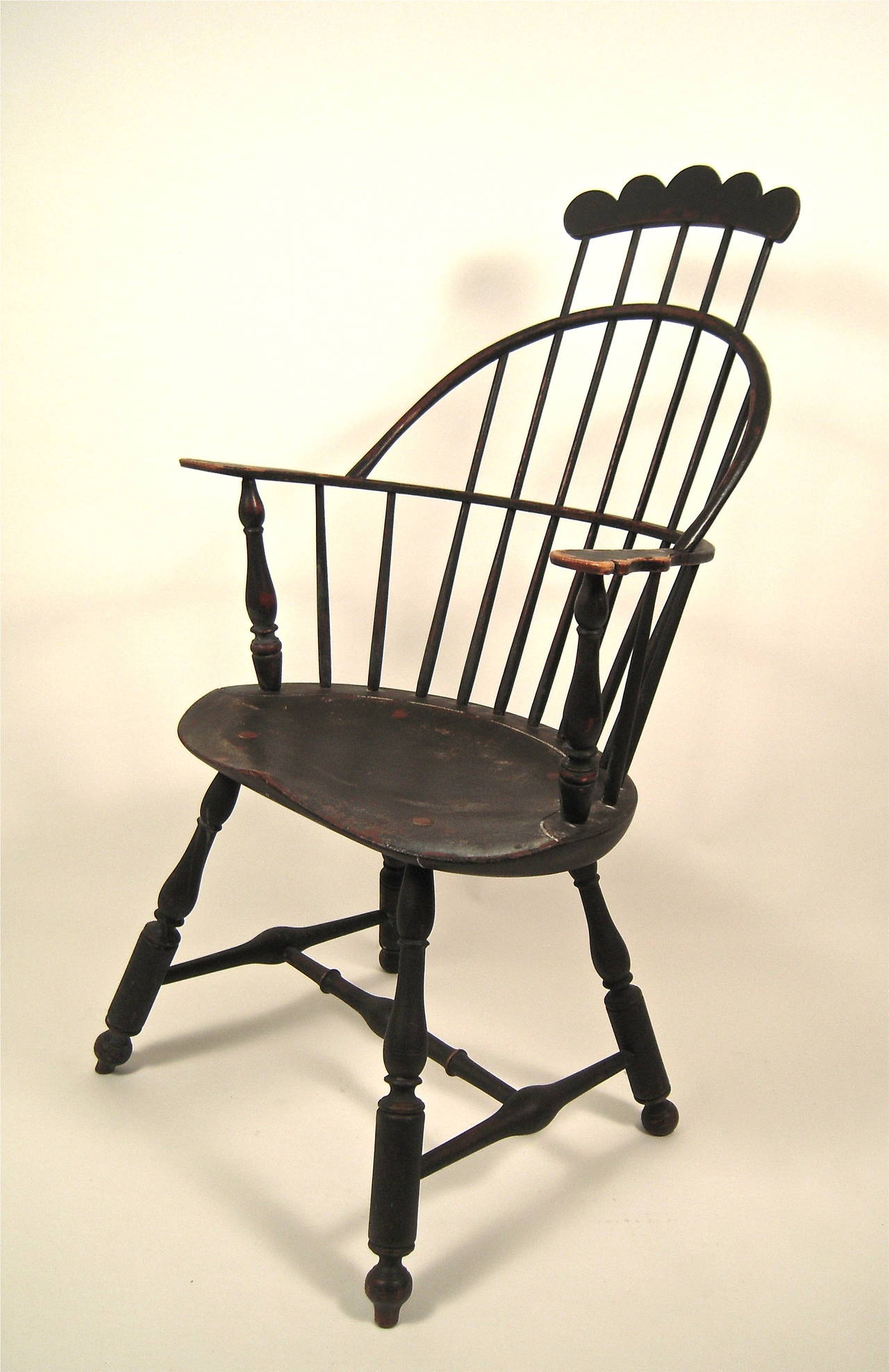 Carved Comb Back Windsor Armchair