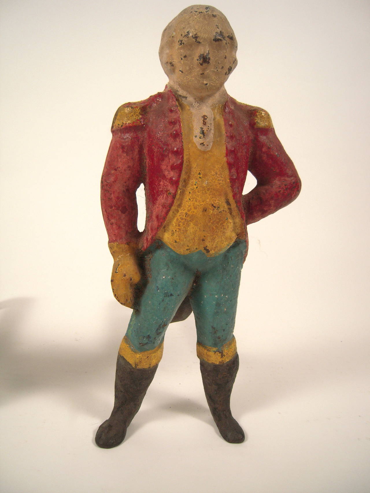 American George Washington Figural Andirons