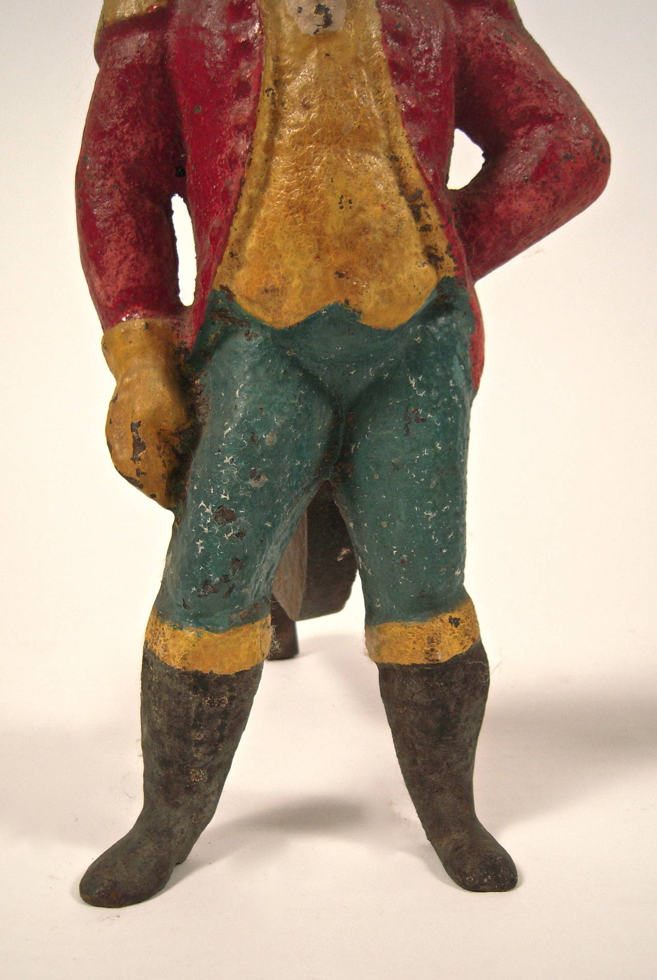 Iron George Washington Figural Andirons