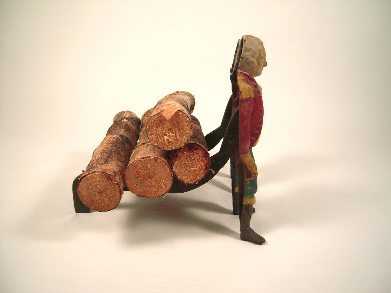 George Washington Figural Andirons In Good Condition In Essex, MA