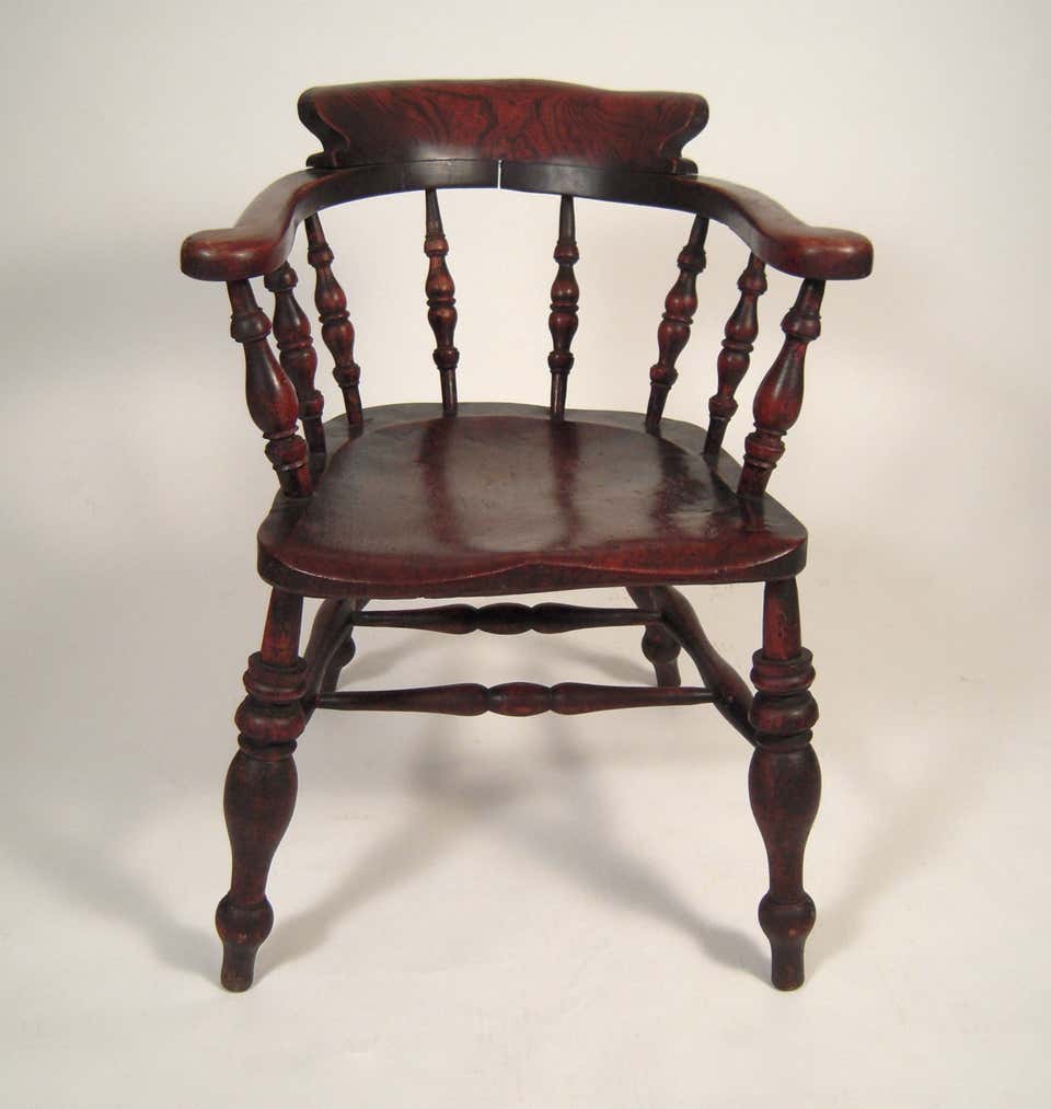 English Country Captain's Windsor Chair at 1stDibs | windsor captain chair