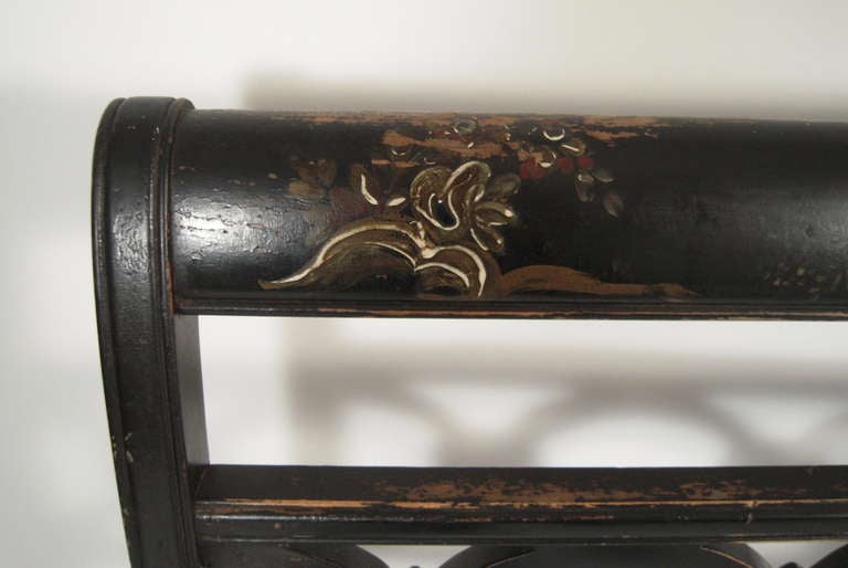 Mid-20th Century Neoclassical Chinoiserie Lacquered Day Bed