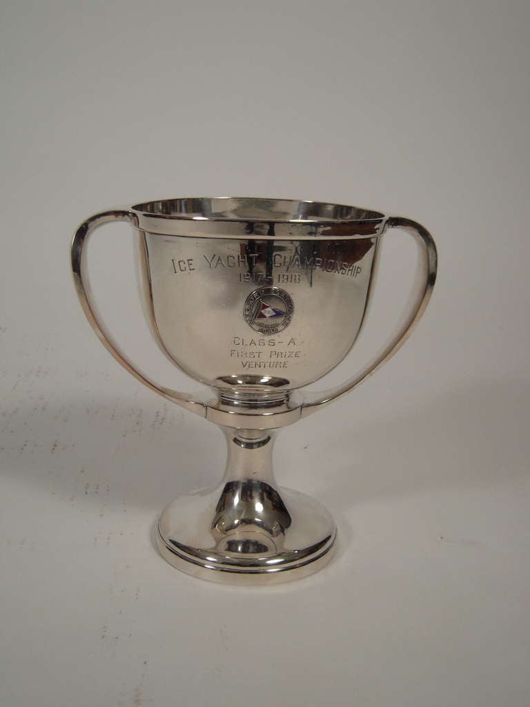 Ice Yacht Championship Trophy ca. 1918, Great Champagne Bucket 2