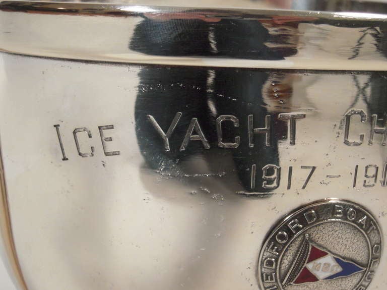 Ice Yacht Championship Trophy ca. 1918, Great Champagne Bucket 1
