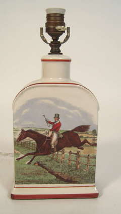 Fox Hunt Staffordshire Lamp