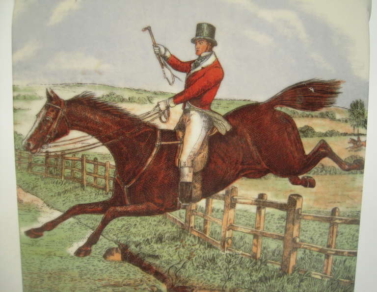 Fox Hunt Staffordshire Lamp