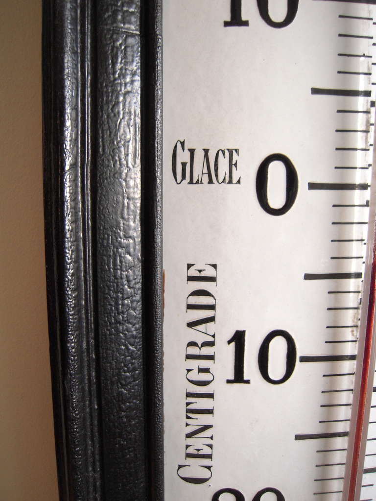 A Large French Optician's Trade Sign Thermometer, 49