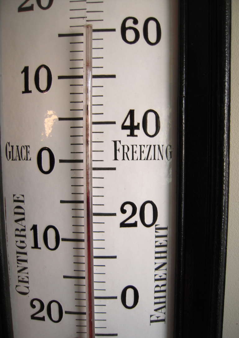 A Large French Optician's Trade Sign Thermometer, 49