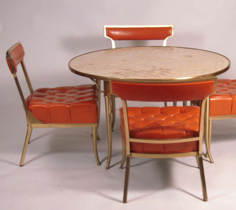 Billy Haines Party Table with  Four Original Chairs 1