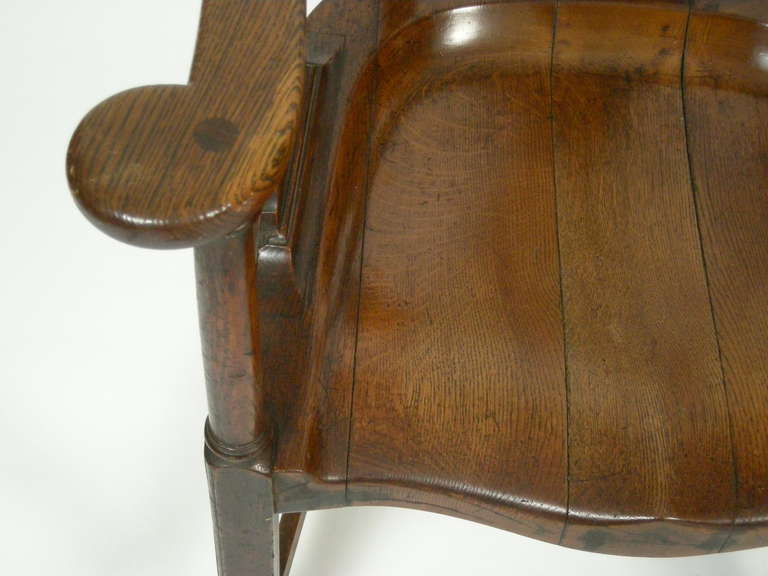 19th Century Pair of Fine and Unusual English Country Tavern Chairs