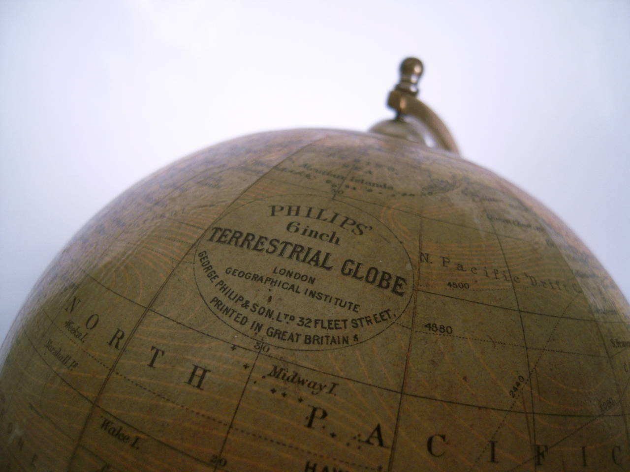 English Unusual Pair of Small Celestial and Terrestrial Globes