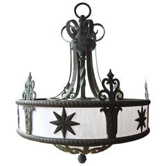 Art Deco Period Chandelier from a New York Theater