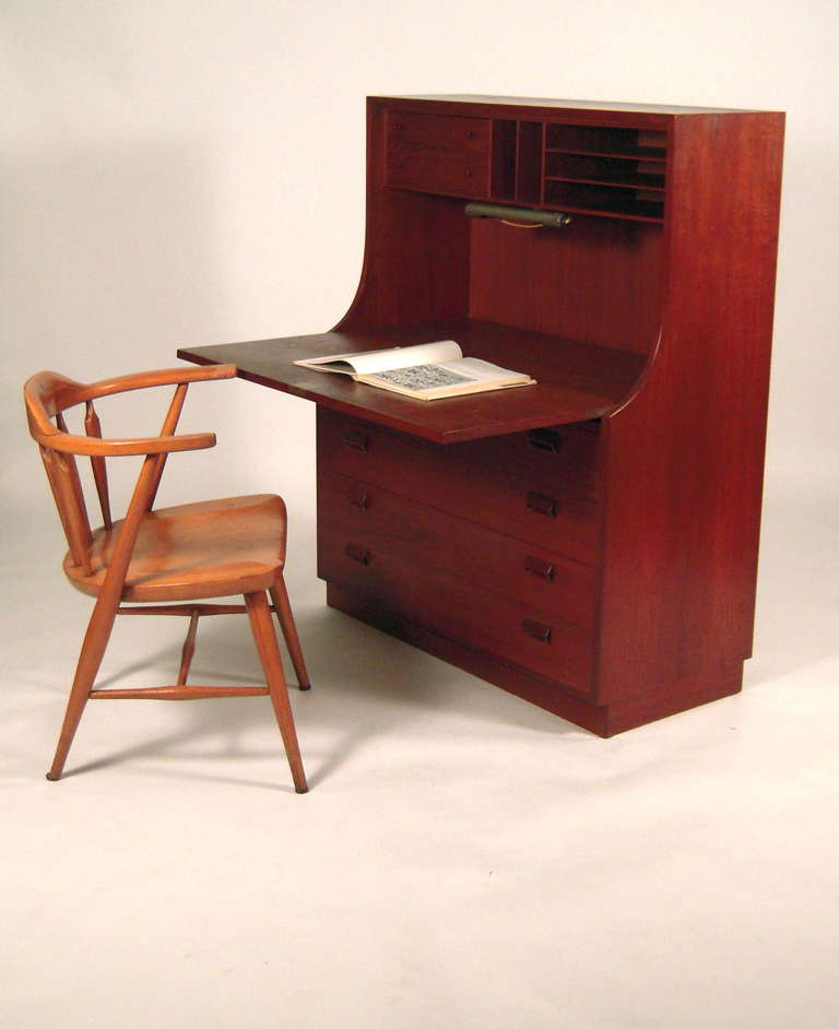 Borge Mogensen Mid-Century Modern Danish Secretary In Excellent Condition In Essex, MA