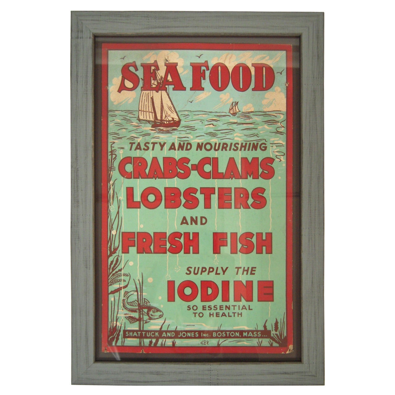 "Tasty and Nourishing Seafood" Poster