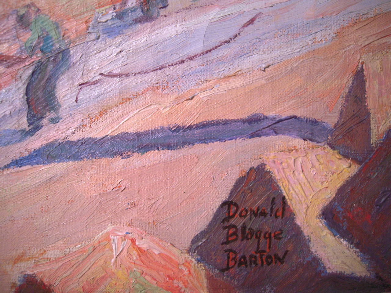 American Donald Blagge Barton Granite Quarry Painting, circa 1930s