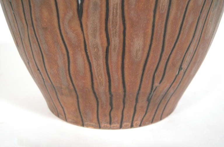 Vase en poterie d'époque Art déco Charles Catteau 1