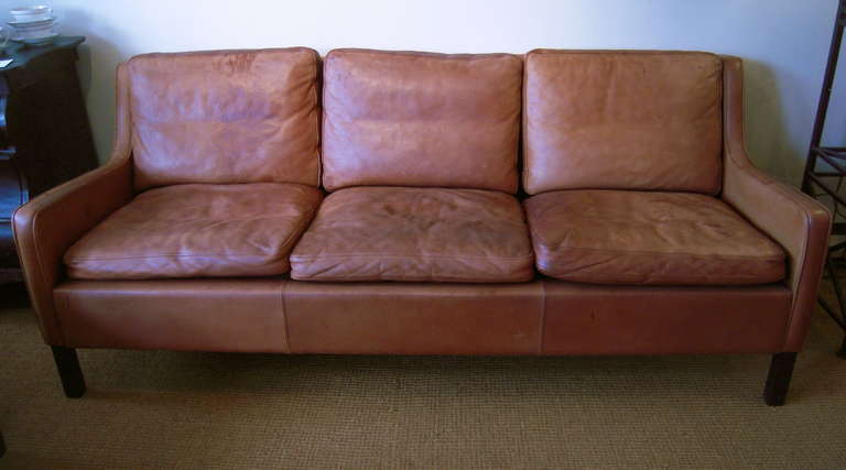borge mogensen leather sofa