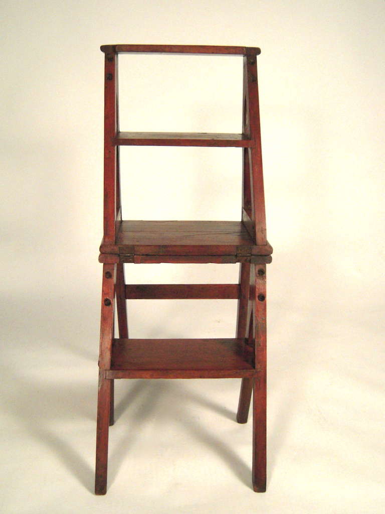 19th Century Metamorphic Chair and Ladder