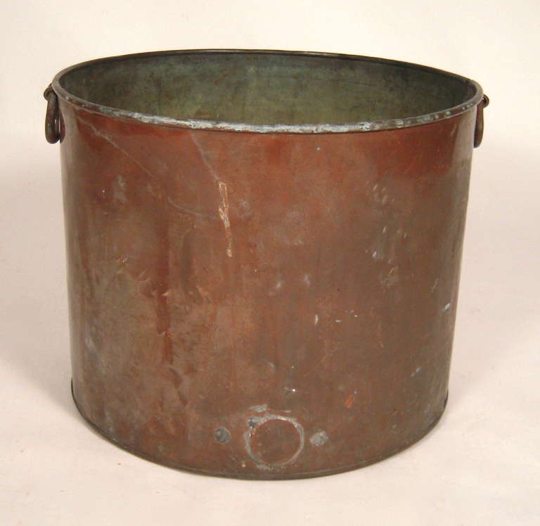copper firewood bucket