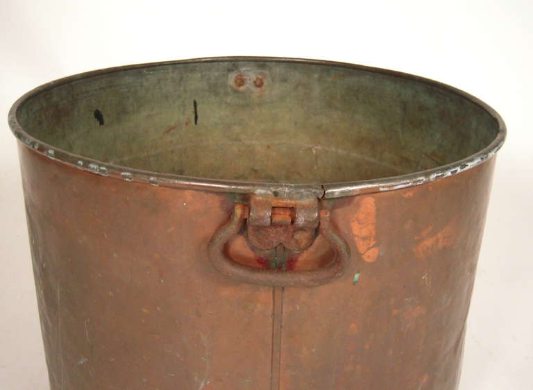 copper wood bucket