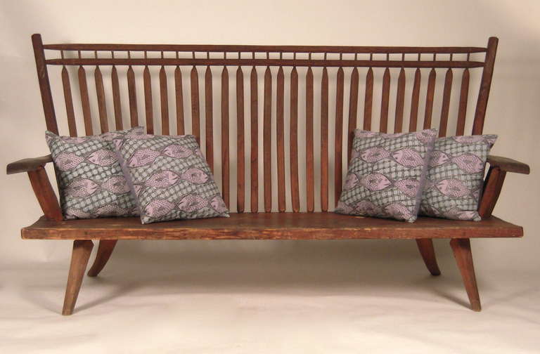 Unusual, Playfully Proportioned Large Bench 4