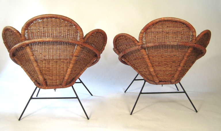 flower rattan chair