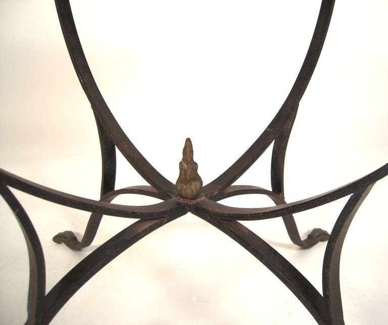 French Stone Top Side Table Attributed To Maison Jansen