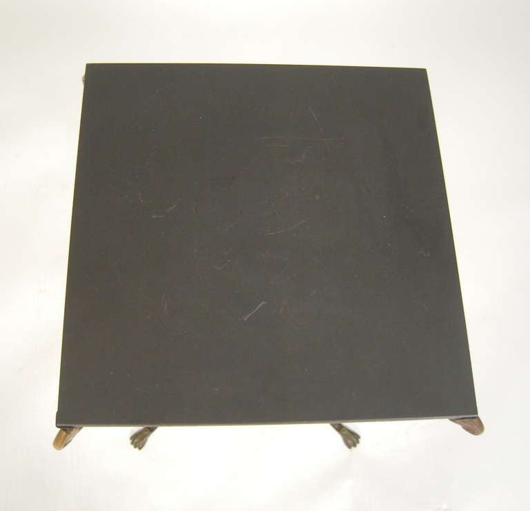 Soapstone Stone Top Side Table Attributed To Maison Jansen