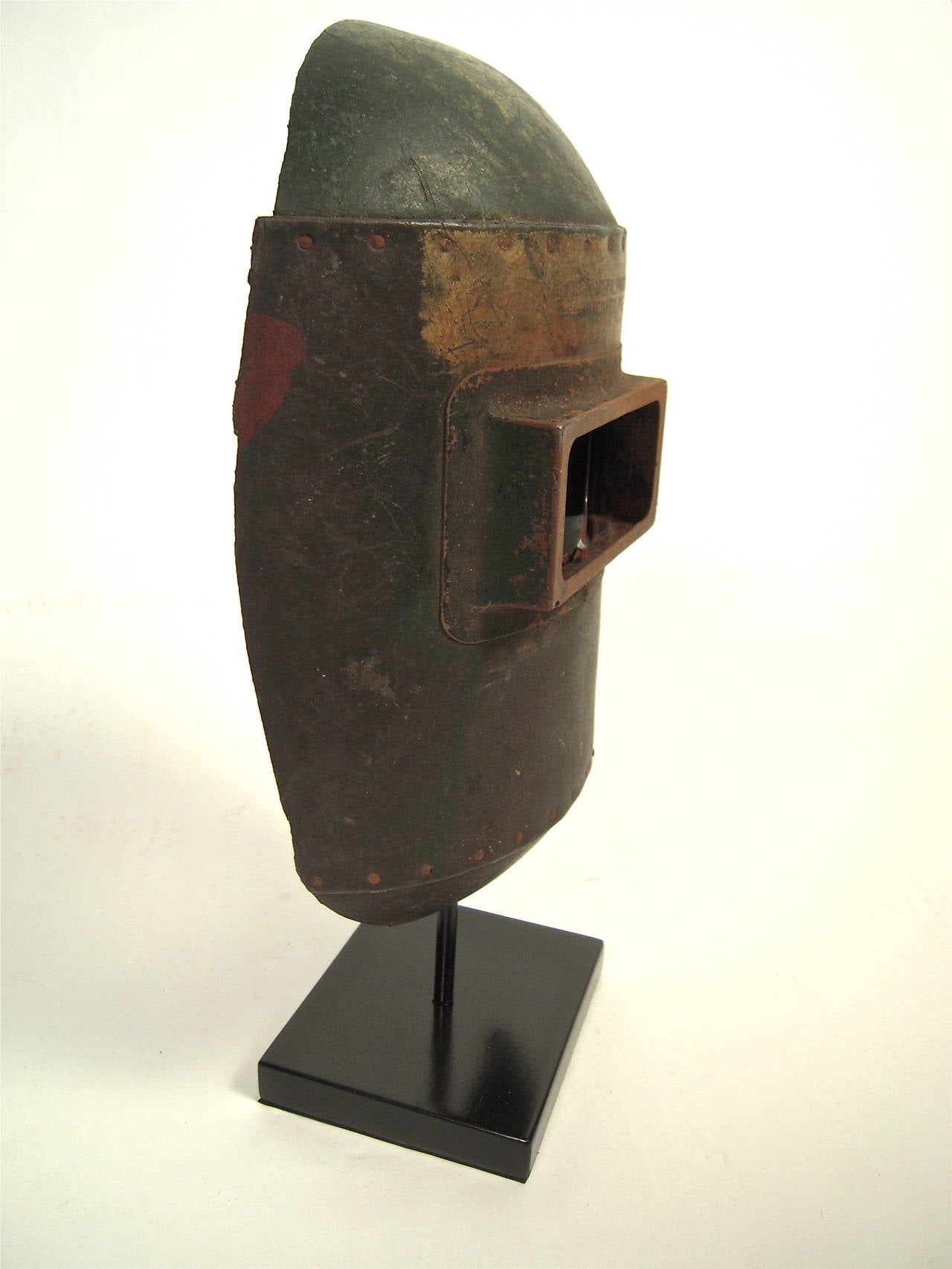 Welder's Mask on Stand at 1stdibs