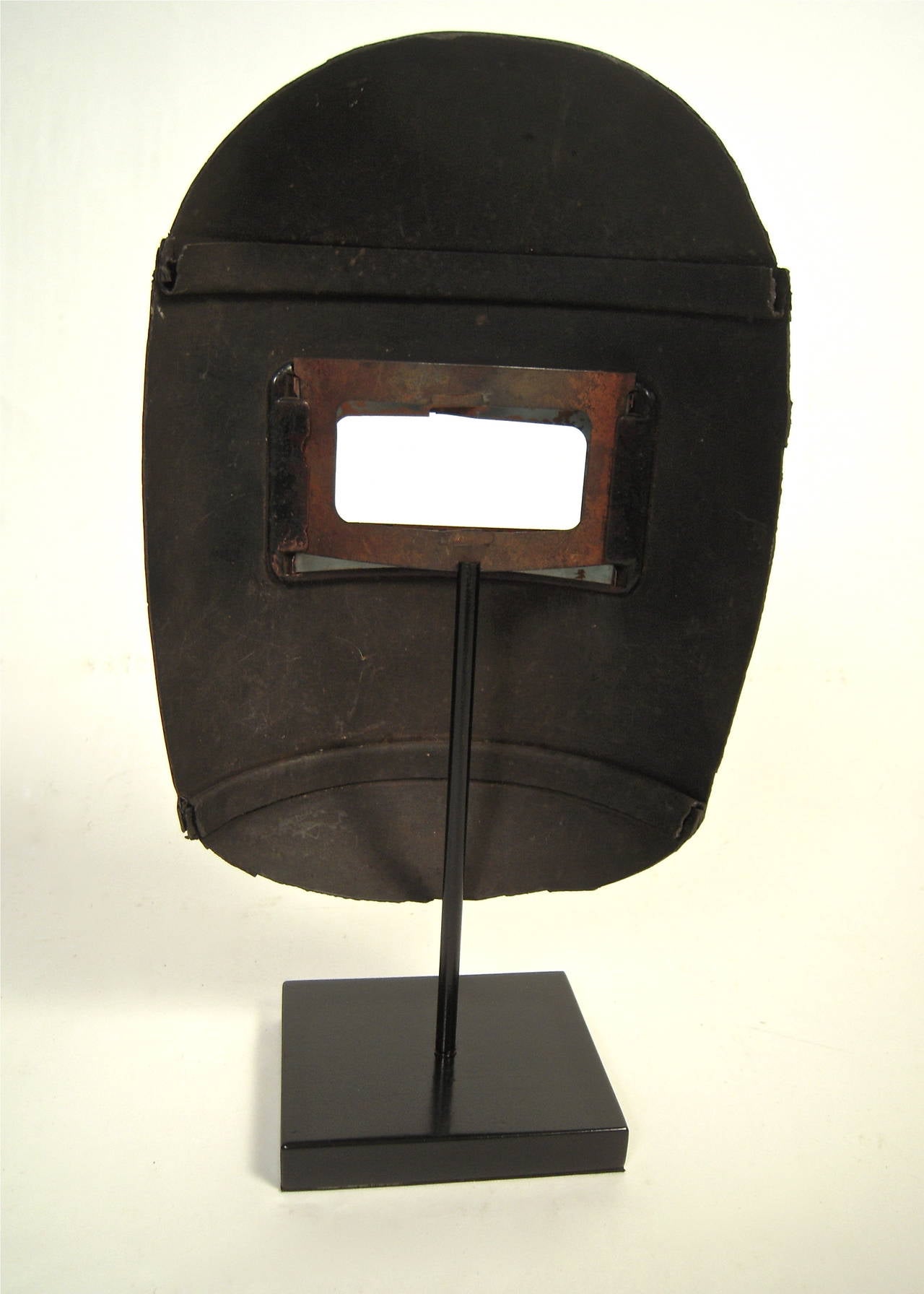 Painted Welder's Mask on Stand