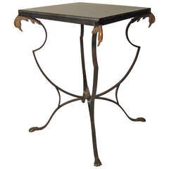 Stone Top Side Table Attributed To Maison Jansen