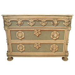 Antique Painted Chest of Drawers, Boston circa 1840